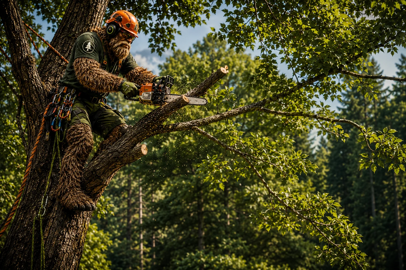 Tree trimming and canopy work